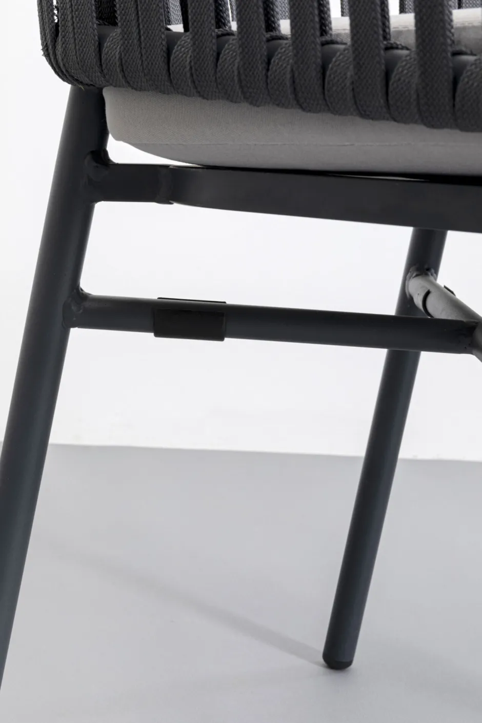 KARE Armlehnstuhl Santanyi Dunkelgrau