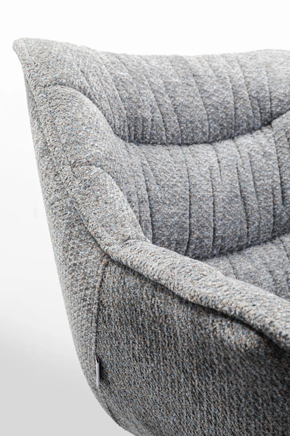 KARE Armlehnstuhl Thelma Melange Grau