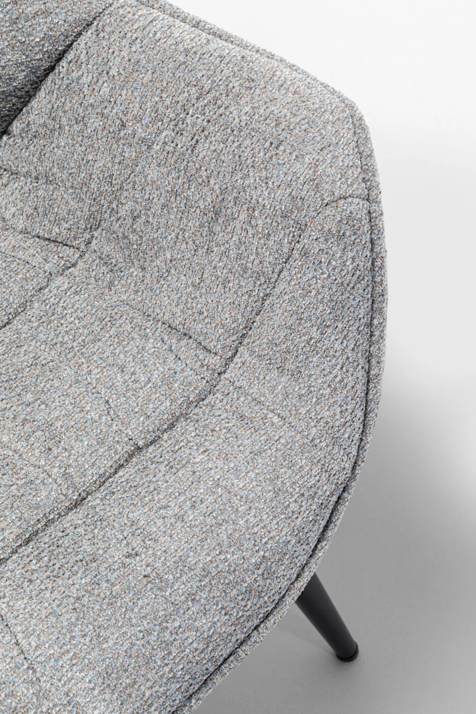 KARE Armlehnstuhl Thelma Melange Grau