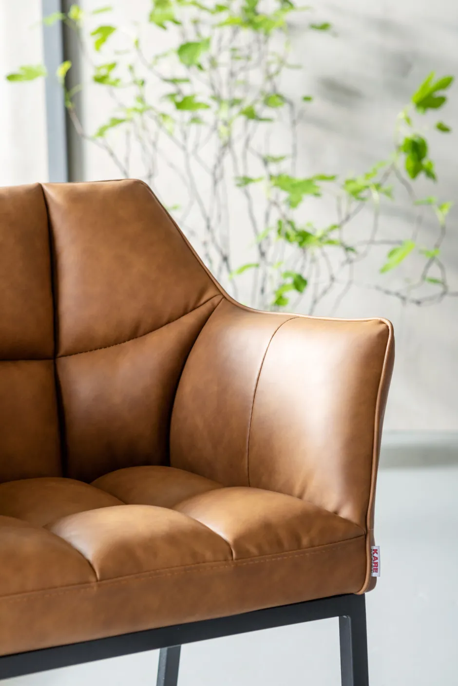 KARE Armlehnstuhl Thinktank Braun