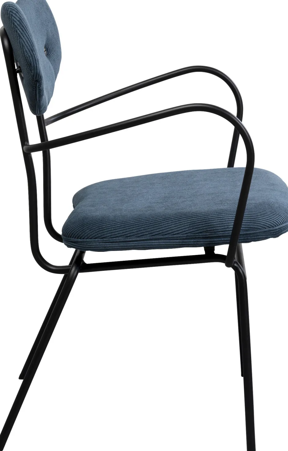 KARE Armlehnstuhl Viola Blau