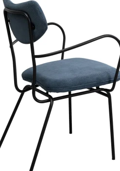 KARE Armlehnstuhl Viola Blau