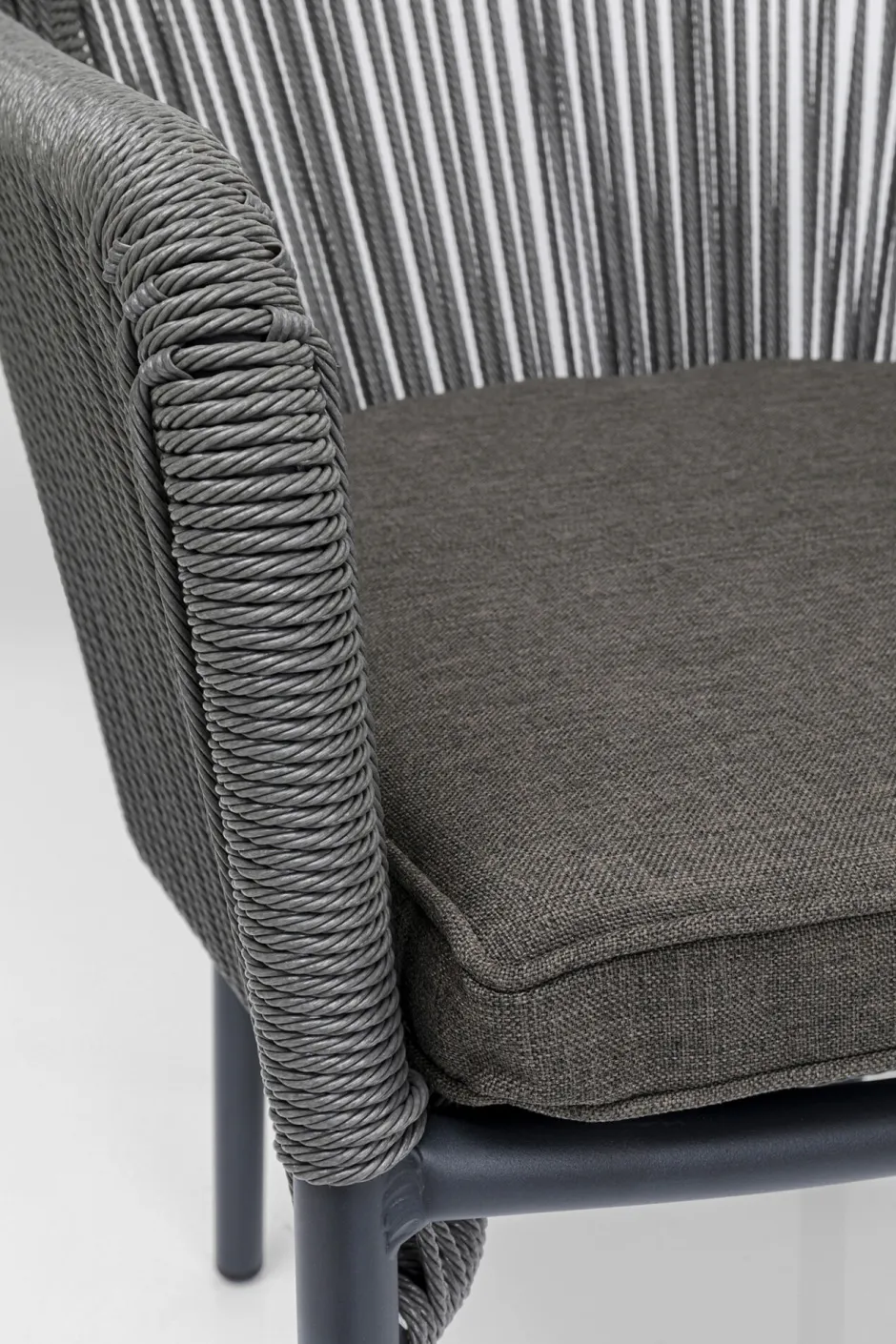 KARE Armlehnstuhl Wave Grau