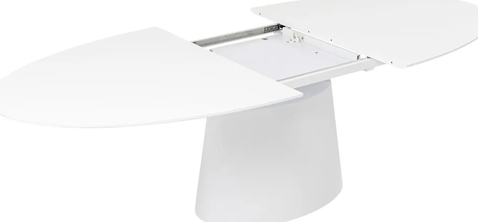 KARE Ausziehtisch Benvenuto Weiß 200(50)x110cm