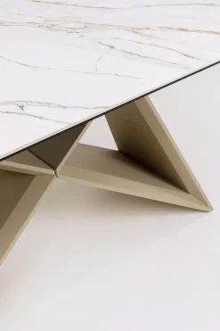 KARE Ausziehtisch Nelly Greige 180(40+40)x90cm