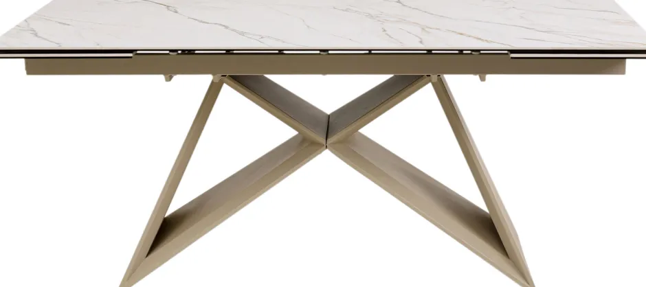 KARE Ausziehtisch Nelly Greige 180(40+40)x90cm