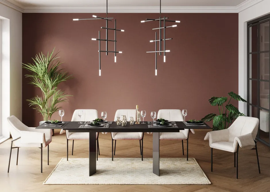 KARE Ausziehtisch Novel 180(40+40)x90cm