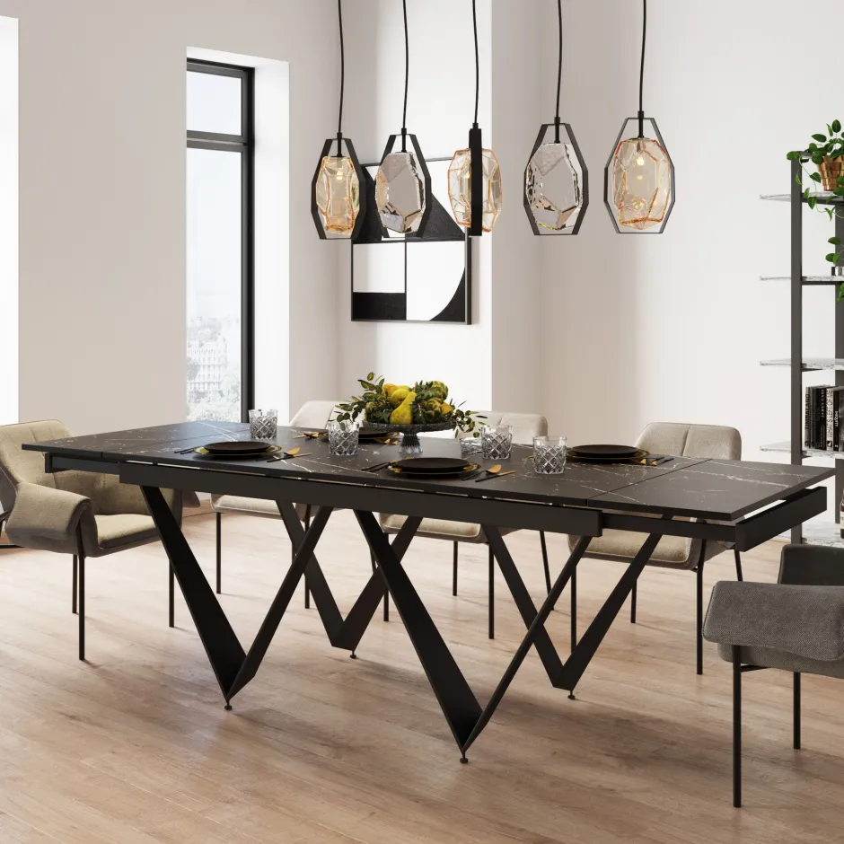 KARE Ausziehtisch Sandra 180(40+40)x90cm