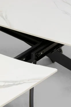 KARE Ausziehtisch Twist Onyx 120(30+30)x90cm