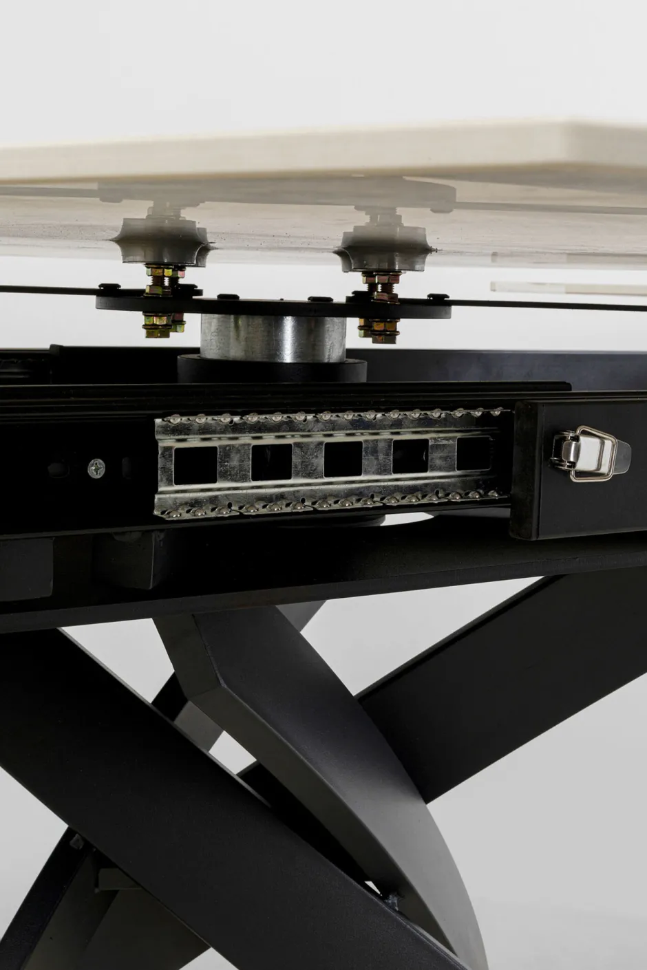 KARE Ausziehtisch Twist Onyx 120(30+30)x90cm