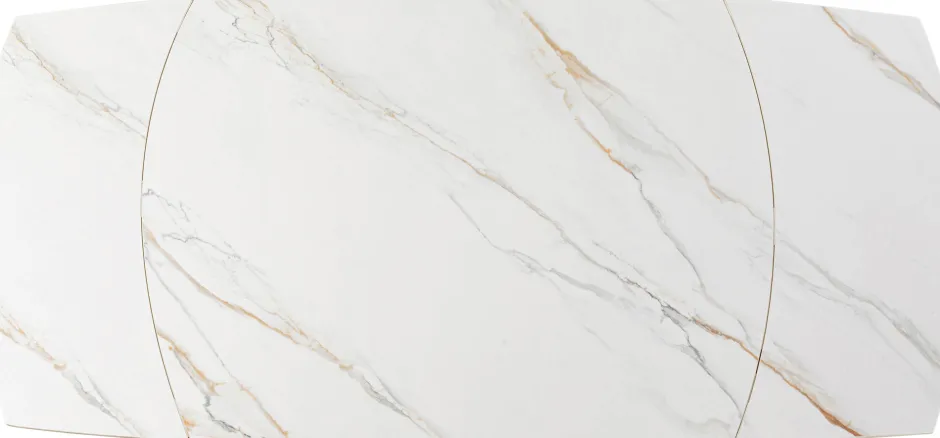 KARE Ausziehtisch Twist Onyx 120(30+30)x90cm