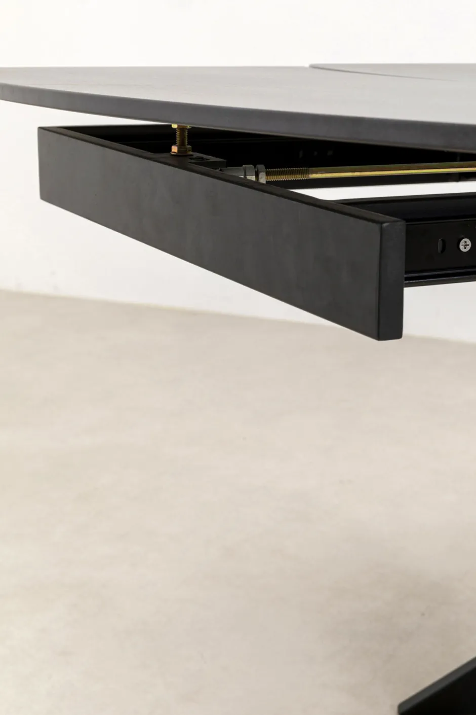 KARE Ausziehtisch Twist Schwarz 120(30+30)x90cm