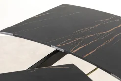 KARE Ausziehtisch Twist Schwarz 120(30+30)x90cm