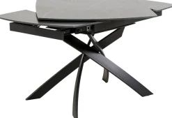 KARE Ausziehtisch Twist Schwarz 120(30+30)x90cm