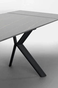 KARE Ausziehtisch Xenia Schwarz 140(+30+30)x80cm