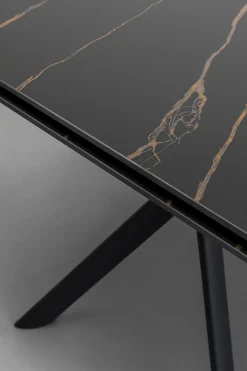 KARE Ausziehtisch Xenia Schwarz 140(+30+30)x80cm