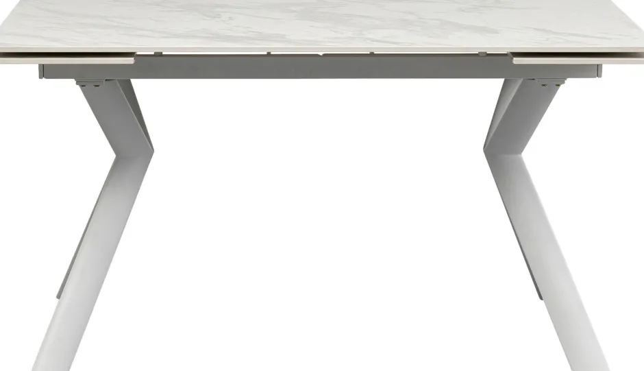 KARE Ausziehtisch Xenia Weiß 140(+30+30)x80cm
