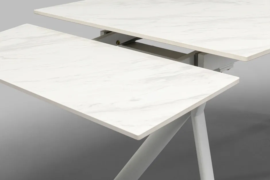 KARE Ausziehtisch Xenia Weiß 140(+30+30)x80cm