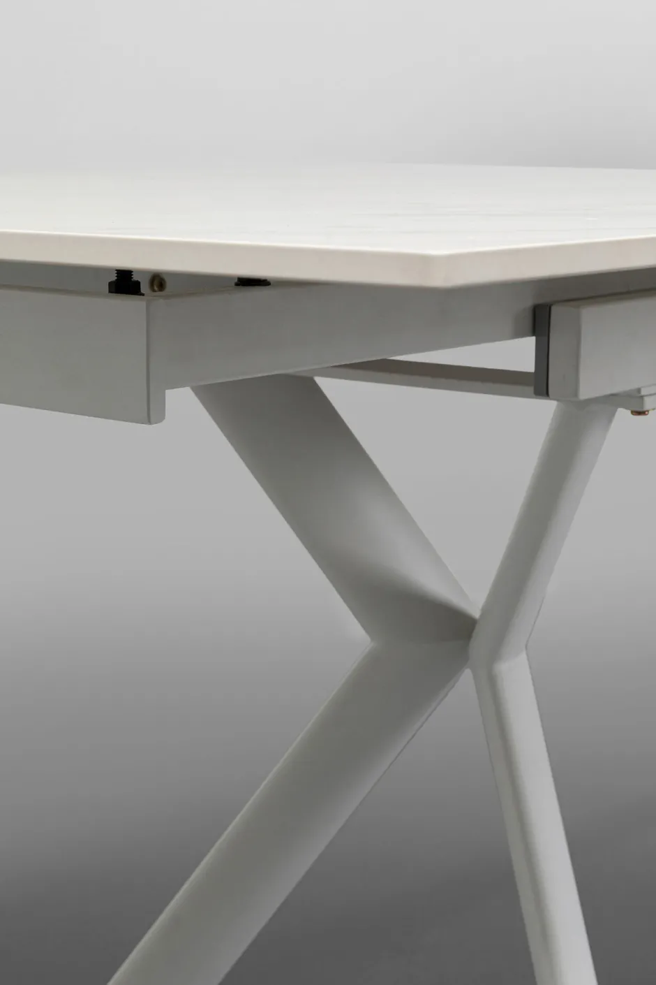 KARE Ausziehtisch Xenia Weiß 140(+30+30)x80cm