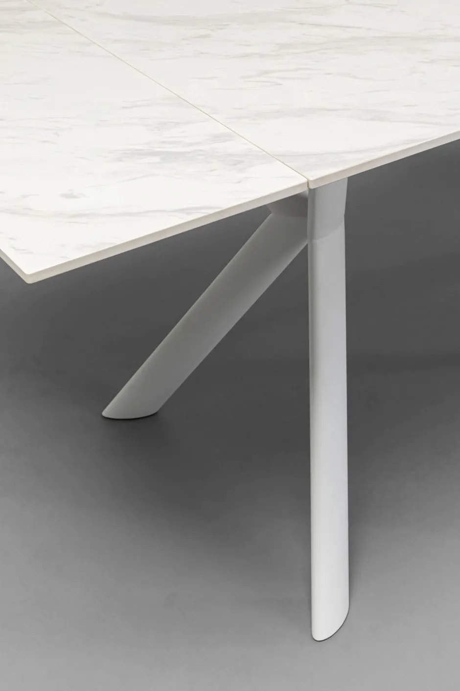 KARE Ausziehtisch Xenia Weiß 140(+30+30)x80cm