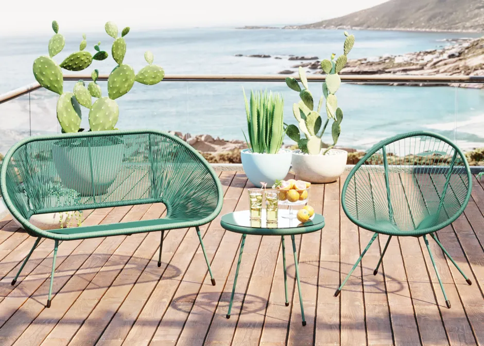 KARE Bank Acapulco Mono Grün