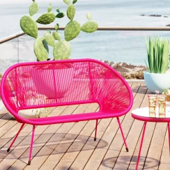 KARE Bank Acapulco Mono Pink