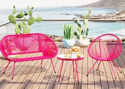 KARE Bank Acapulco Mono Pink