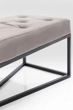 KARE Bank Crossover Grau Schwarz 150x40cm