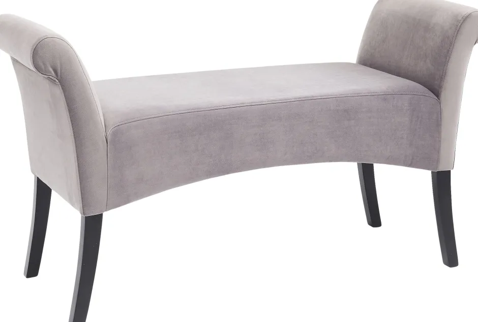 KARE Bank Motley Velvet Silvergrey