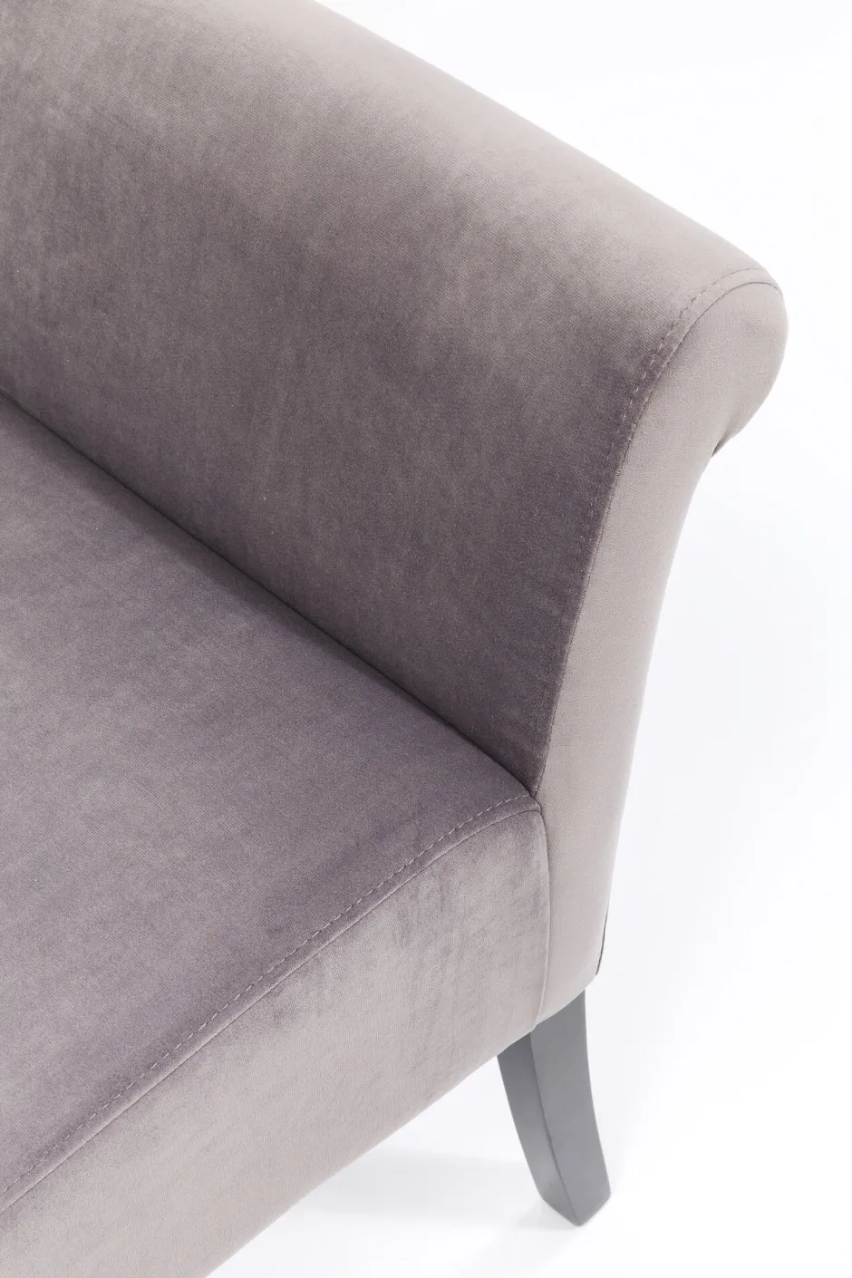 KARE Bank Motley Velvet Silvergrey