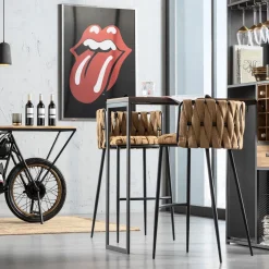 KARE Barhocker Cheerio Gelb