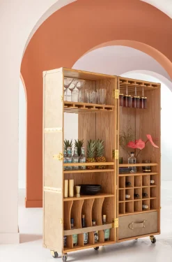 KARE Barschrank West Coast Mobile 60x154cm