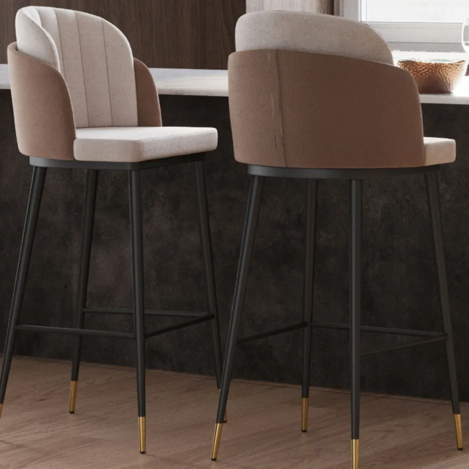 KARE Barstuhl Hojas Beige