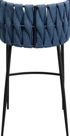 KARE Barstuhl Saluti Blau 77cm