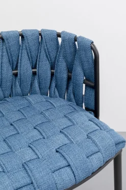 KARE Barstuhl Saluti Blau 77cm