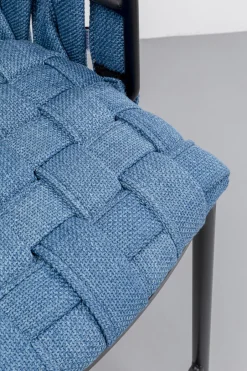 KARE Barstuhl Saluti Blau 77cm