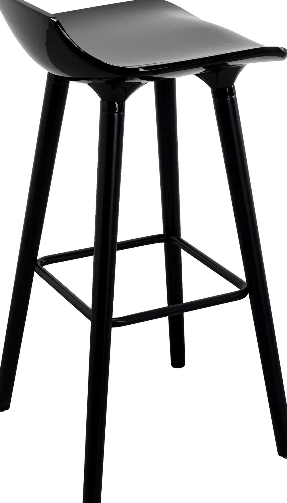 KARE Barstuhl York Schwarz 75cm