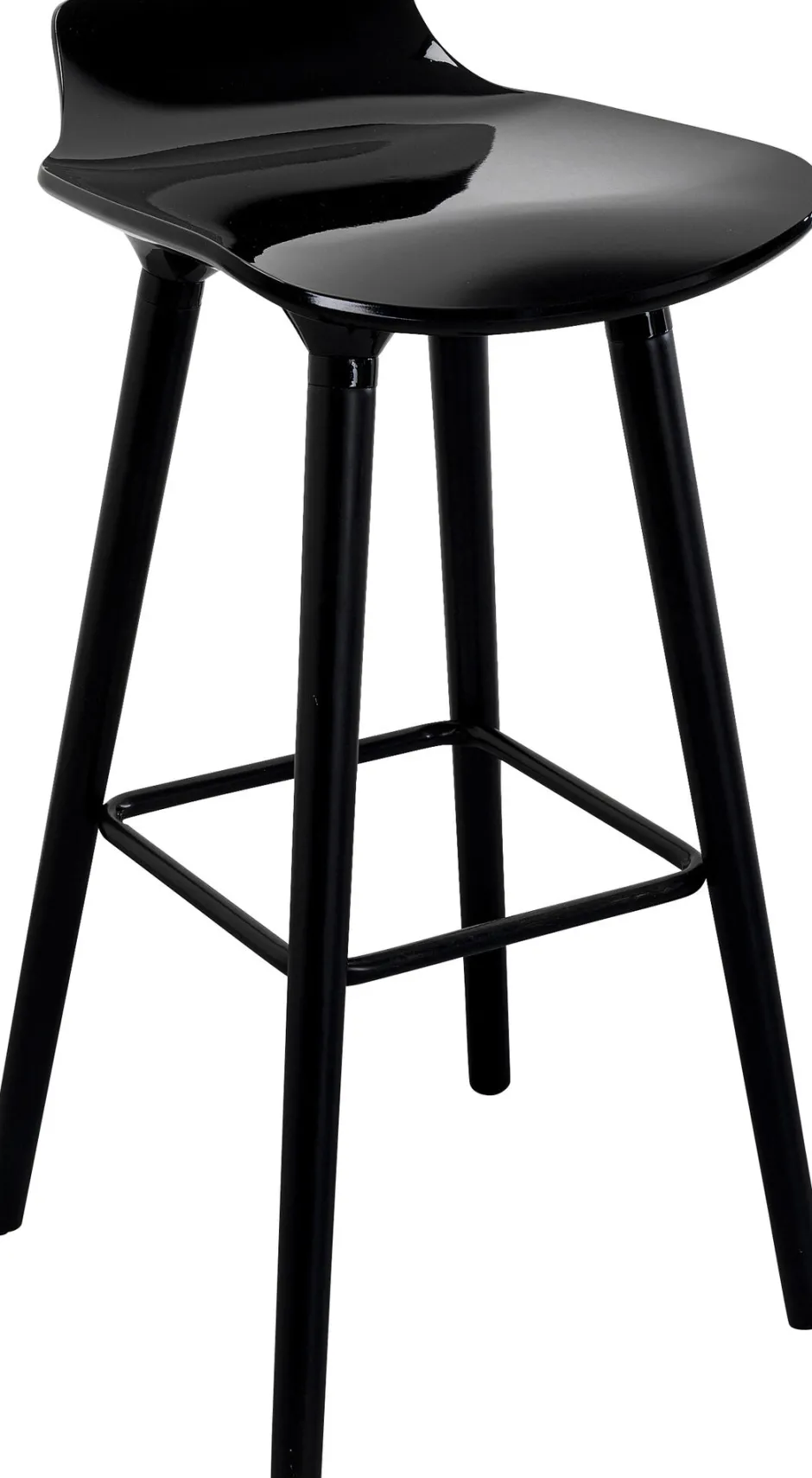 KARE Barstuhl York Schwarz 75cm