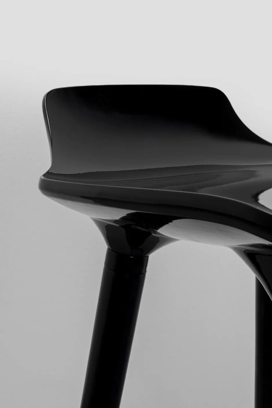 KARE Barstuhl York Schwarz 75cm