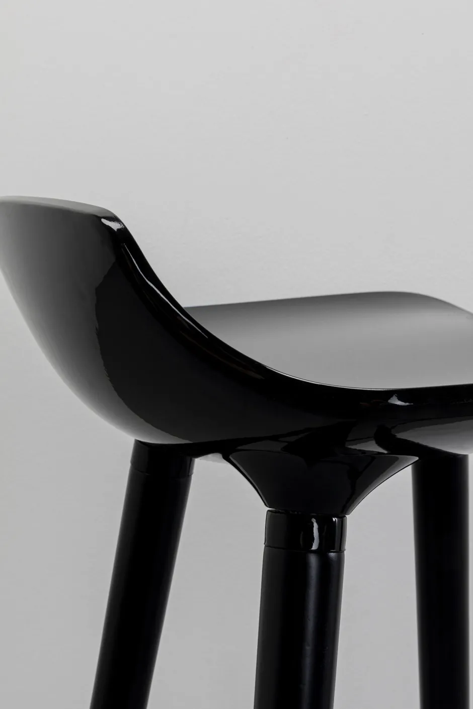 KARE Barstuhl York Schwarz 75cm