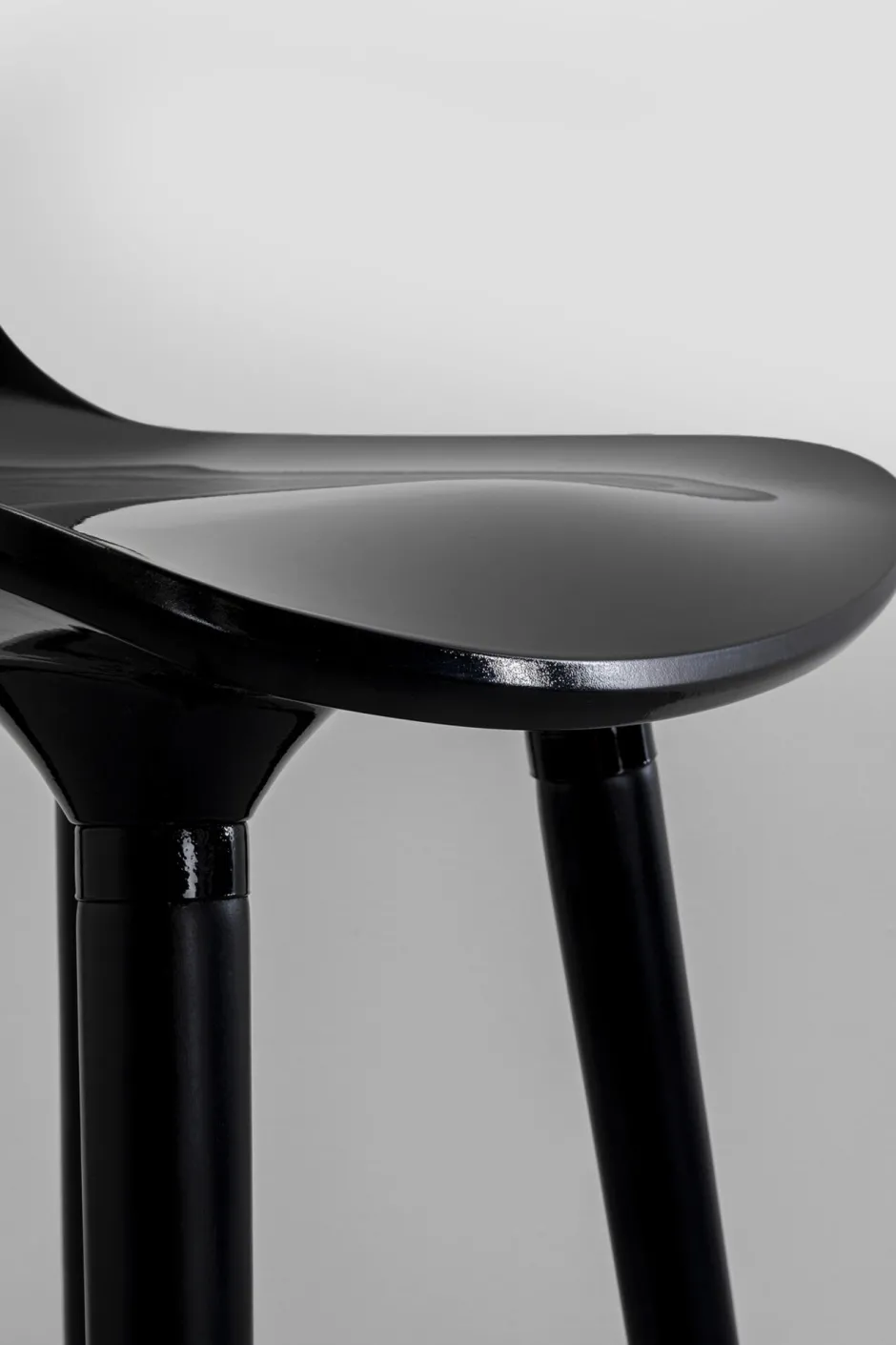 KARE Barstuhl York Schwarz 75cm