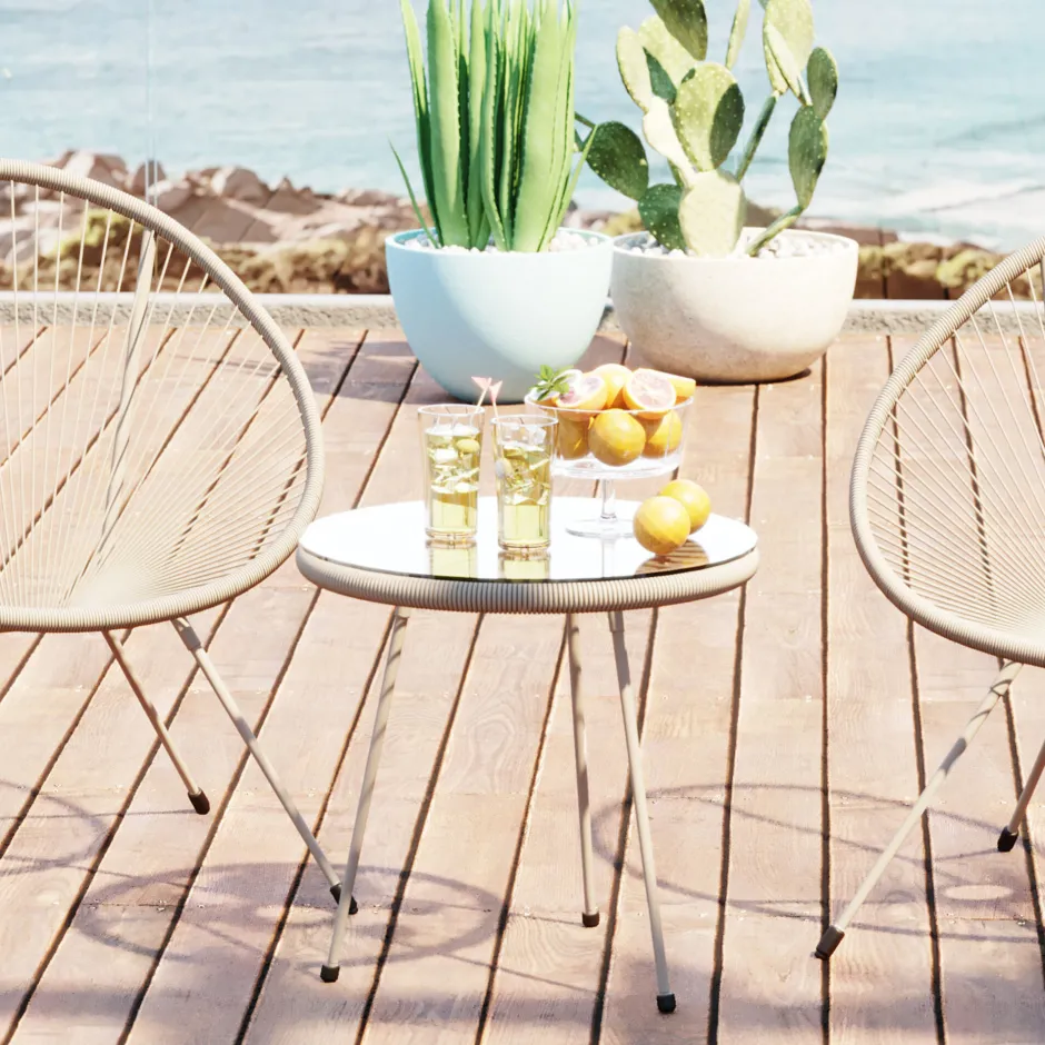 KARE Beistelltisch Acapulco Mono Greige