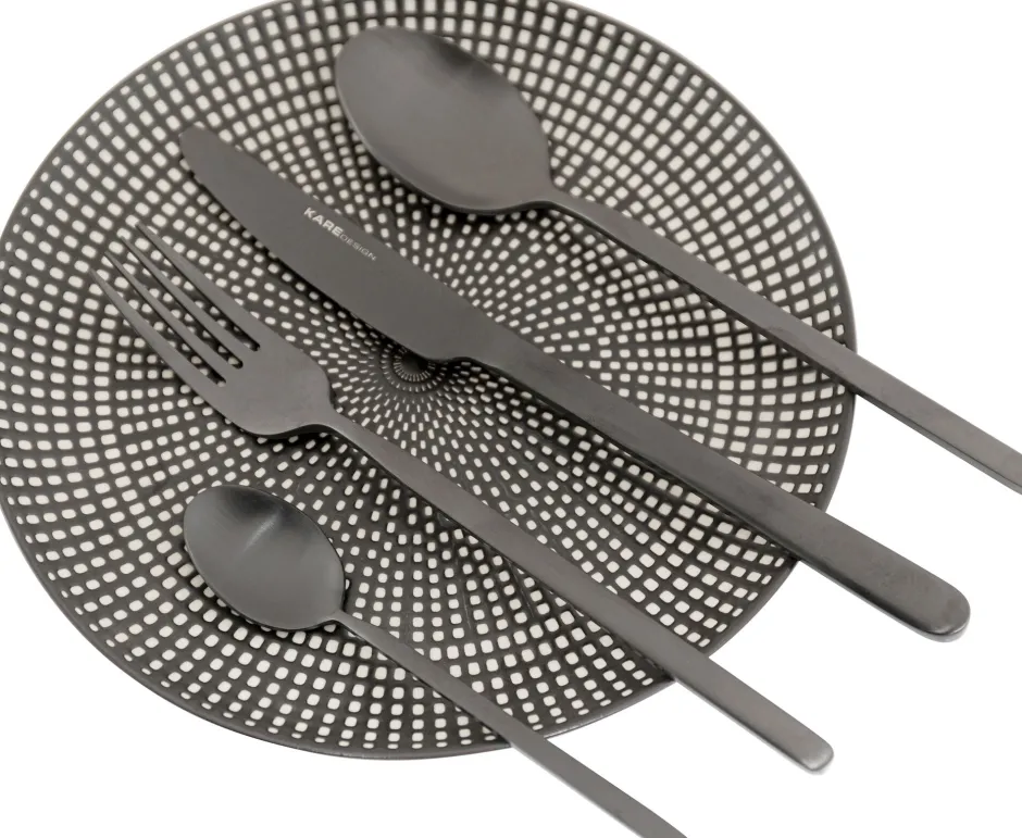 KARE Besteck Gloria Matt Schwarz (16/tlg.)