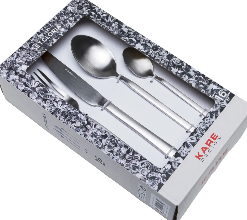 KARE Besteck Gloria Matt Silber (16/tlg.)