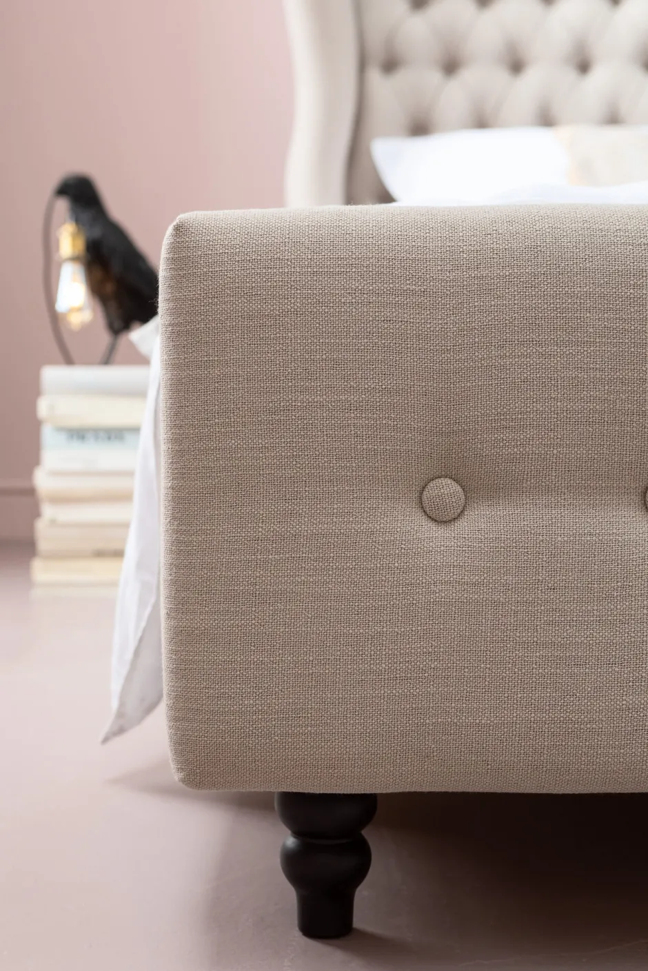 KARE Bett City Spirit Linen Natural 180x200cm