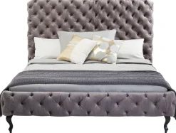 KARE Bett Desire Hoch Silbergrau 180x200 cm