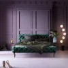 KARE Bett Desire Velvet Grün 160x200cm