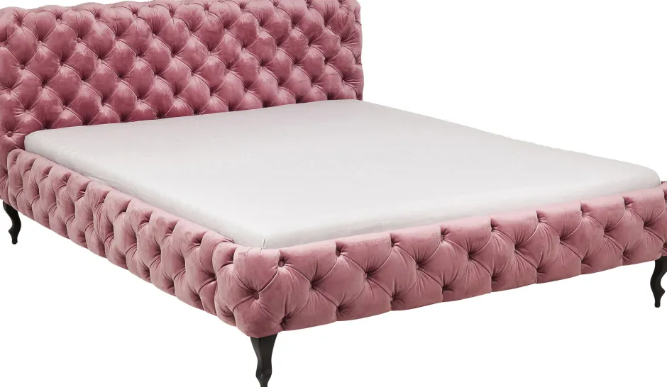 KARE Bett Desire Velvet Rose 160x200cm