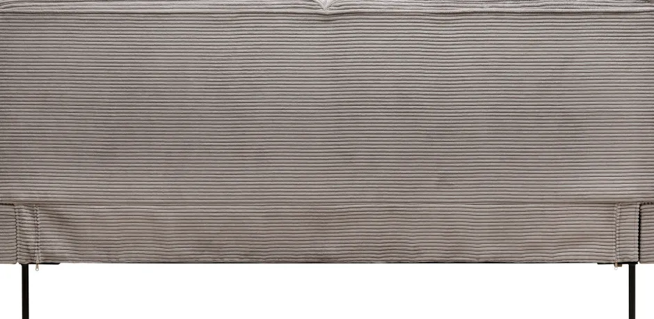 KARE Bett East Side Cord Grau 180x200cm