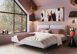 KARE Bett East Side Cord Grau 180x200cm